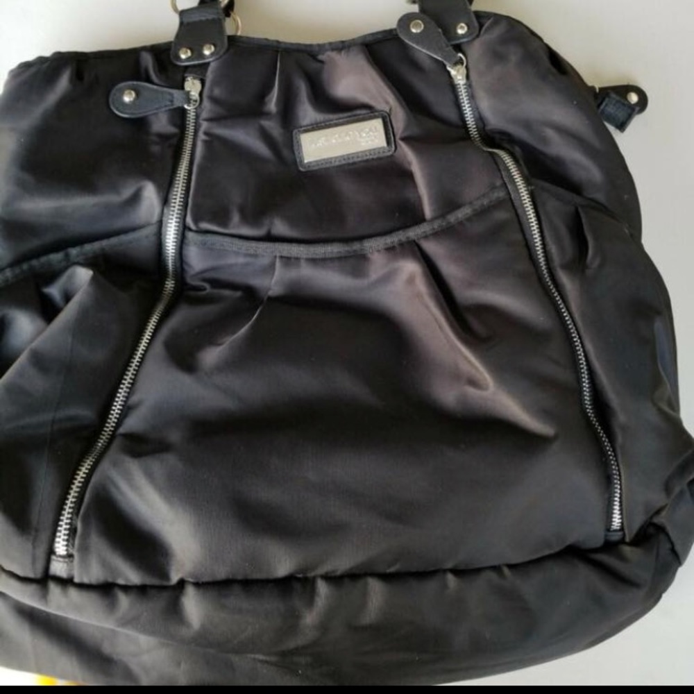 Carters black diaper bag